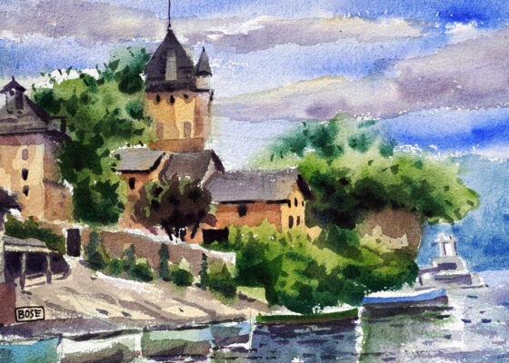 watercolor-Castle