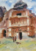 Ancient building water color painting